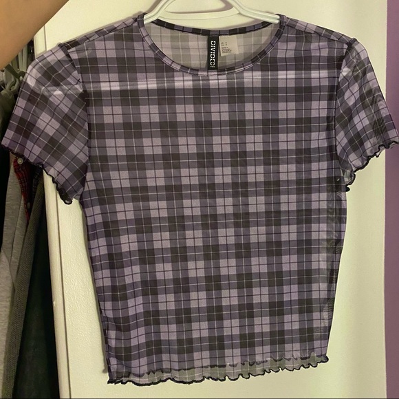 Purple mesh shirt H&M - Picture 2 of 3